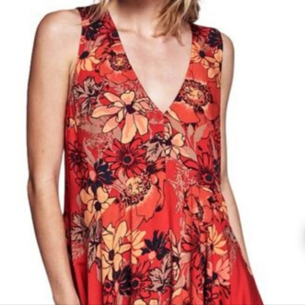Free People Backyard Party Tunic Dress Small - Picture 3 of 8